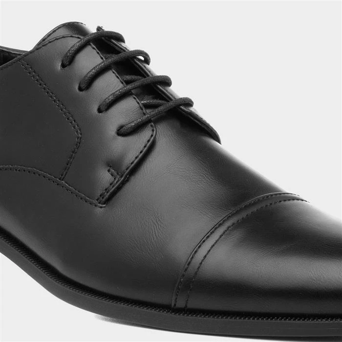 Beckett Byrne Mens Black Gibson Style Lace Up Shoe - Image 4
