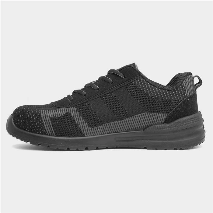 EarthWorks Chisel Adults Black Lace Up Safety Shoe - Image 2