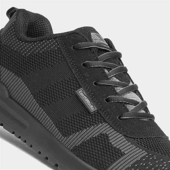 EarthWorks Chisel Adults Black Lace Up Safety Shoe - Image 4
