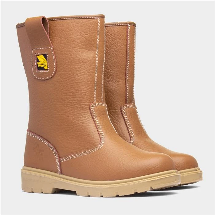 EarthWorks Bracket Mens Tan Rigger Boot - Image 5