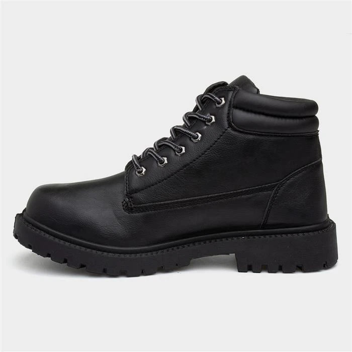 Urban Territory Mens Black Lace Up Boot - Image 2