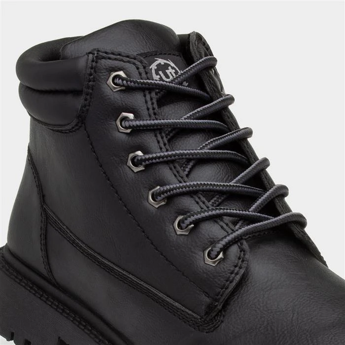Urban Territory Mens Black Lace Up Boot - Image 4