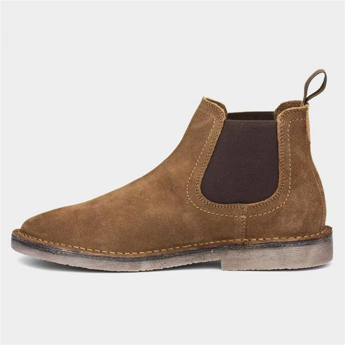 Hush Puppies Shaun Mens Tan Suede Chelsea Boot - Image 2