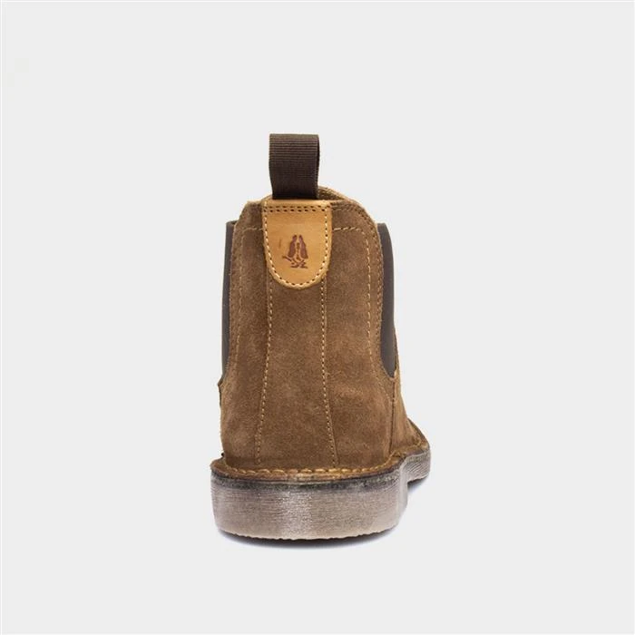 Hush Puppies Shaun Mens Tan Suede Chelsea Boot - Image 3