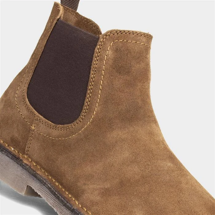 Hush Puppies Shaun Mens Tan Suede Chelsea Boot - Image 4