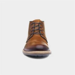Hush Puppies Lerwick Mens Tan Leather Chukka Boot