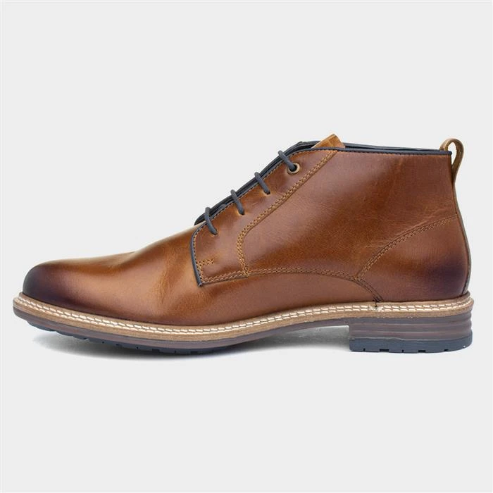 Hush Puppies Lerwick Mens Tan Leather Chukka Boot - Image 2