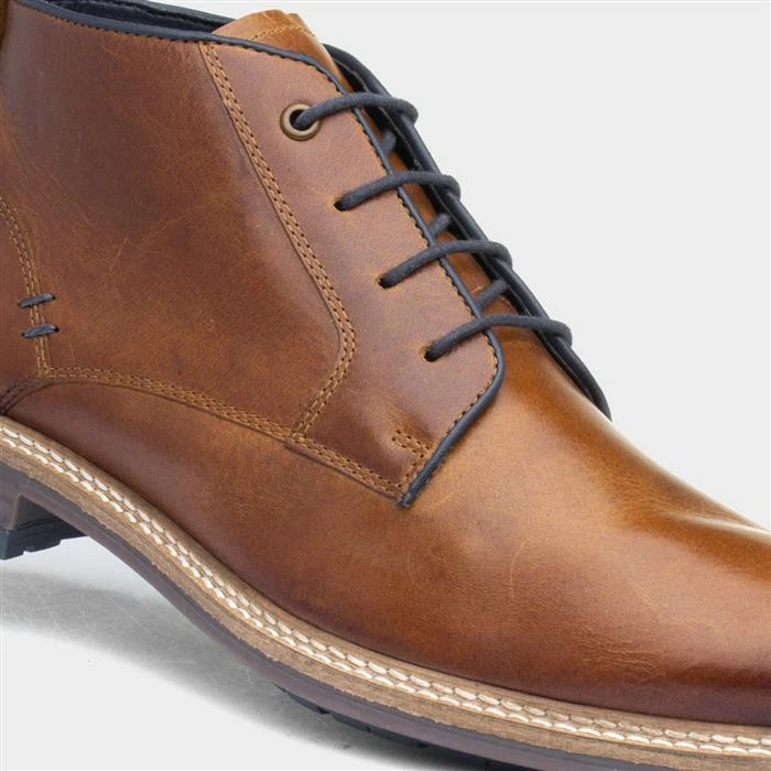 Hush Puppies Lerwick Mens Tan Leather Chukka Boot - Image 4