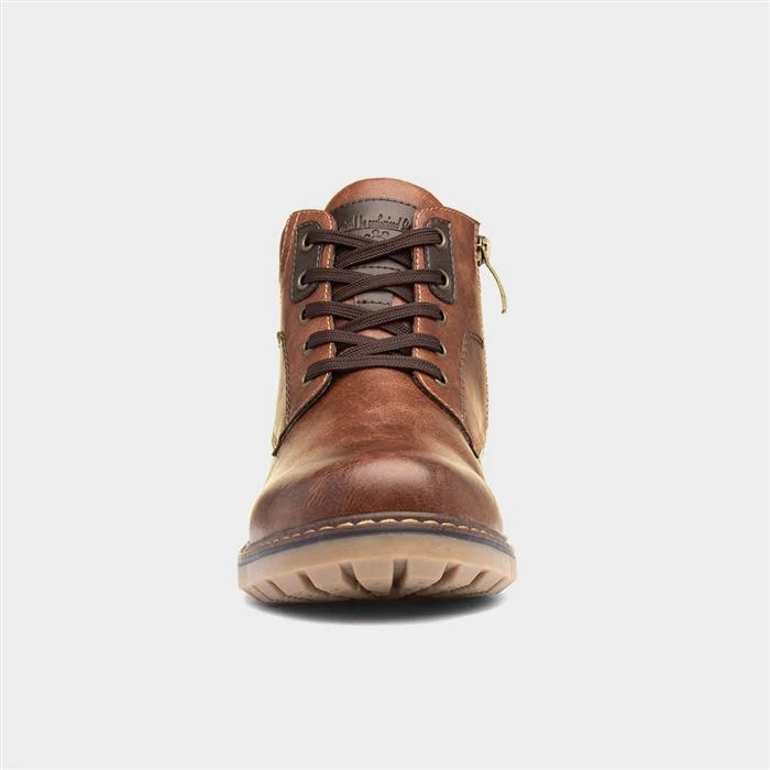 Relife Jonty Mens Tan Brown Boot