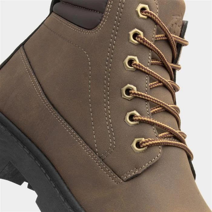 Urban Territory Bill Mens Brown Lace Up Boot - Image 4