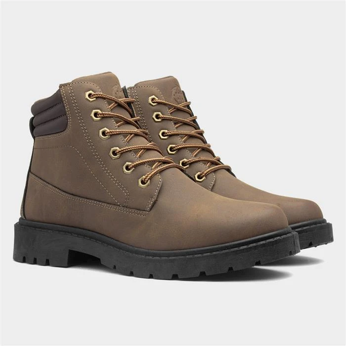 Urban Territory Bill Mens Brown Lace Up Boot - Image 5