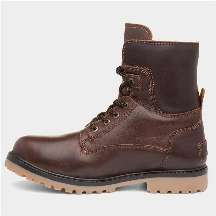 Wrangler Aviator Mens Brown Lace Up Ankle Boot - Image 2