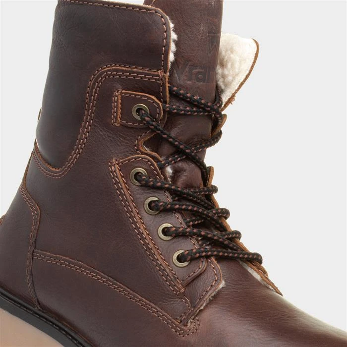 Wrangler Aviator Mens Brown Lace Up Ankle Boot - Image 4