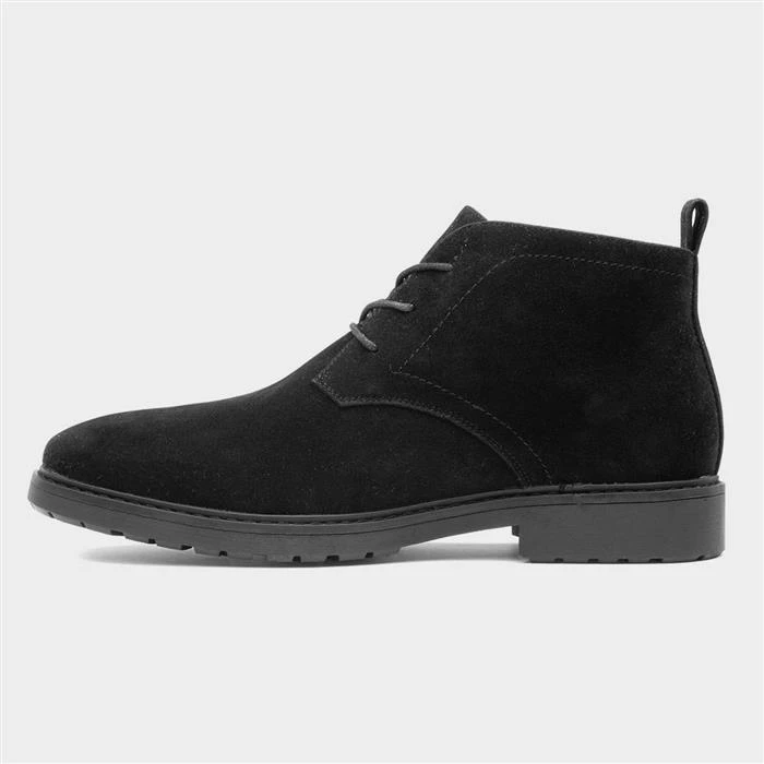 Beckett Barker Mens Black Lace Up Desert Boot - Image 2