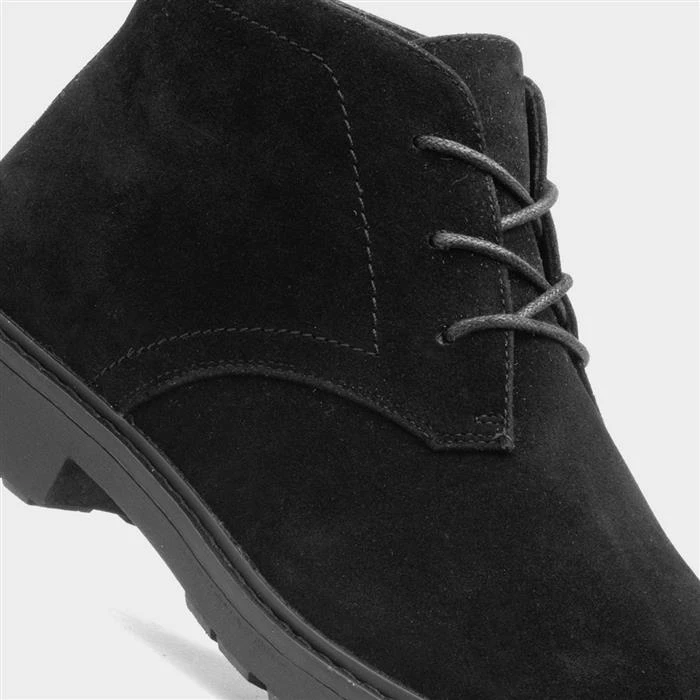 Beckett Barker Mens Black Lace Up Desert Boot - Image 4