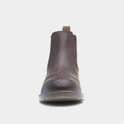 Catesby Caleb Mens Brown Leather Ankle Boot