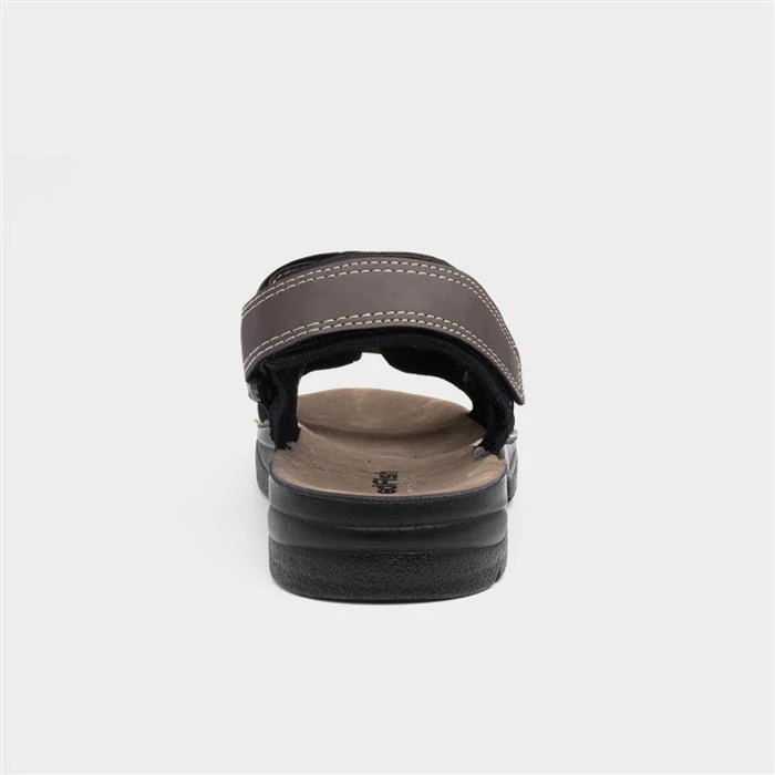 Red Fish Mens Easy Fasten Sandal In Brown - Image 3