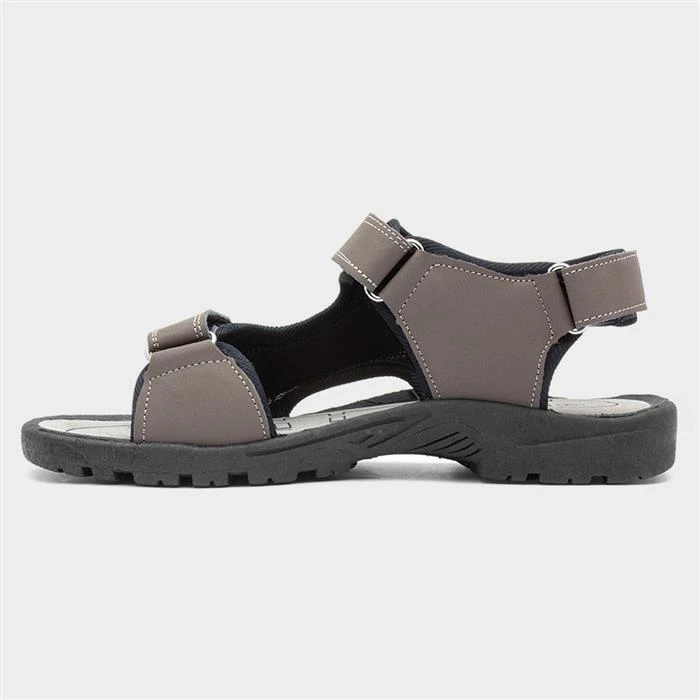Red Fish Mens Brown Triple Easy Fasten Sandal - Image 2