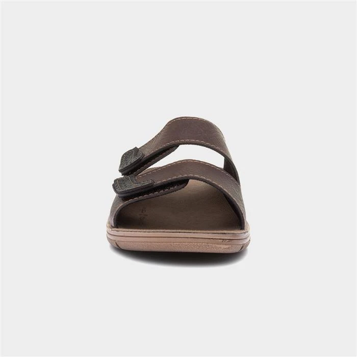 Red Fish Mens Brown Mule Sandal