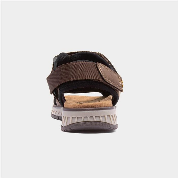 Relife Mens Brown Easy Fasten Sandal - Image 3