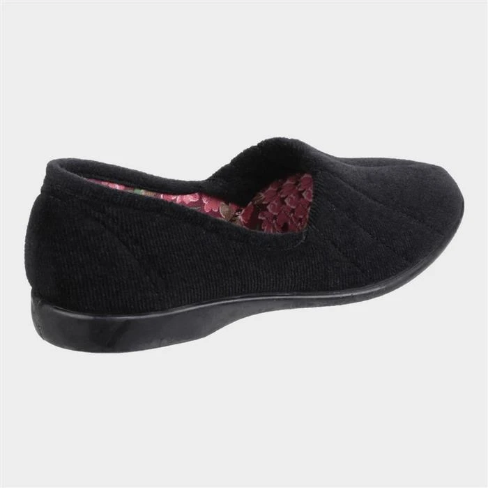 GBS Audrey Womens Black Slipper - Image 2