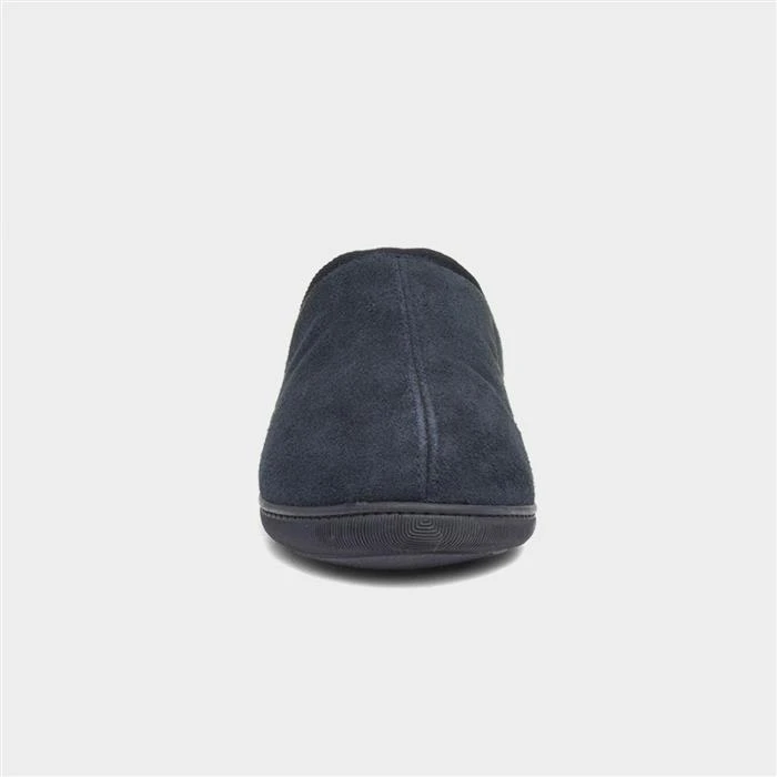 Hush Puppies Ashton Mens Navy Suede Mule Slipper