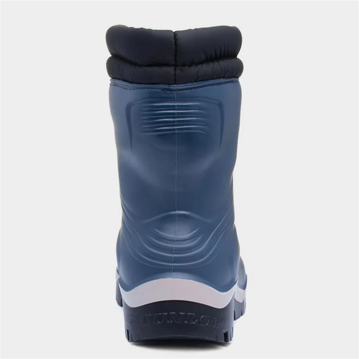 Dunlop Blizzard Kids Navy Welly K354061 - Image 3