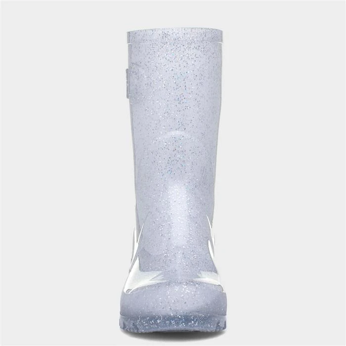 Zone Frost Womens Silver Glitter Welly