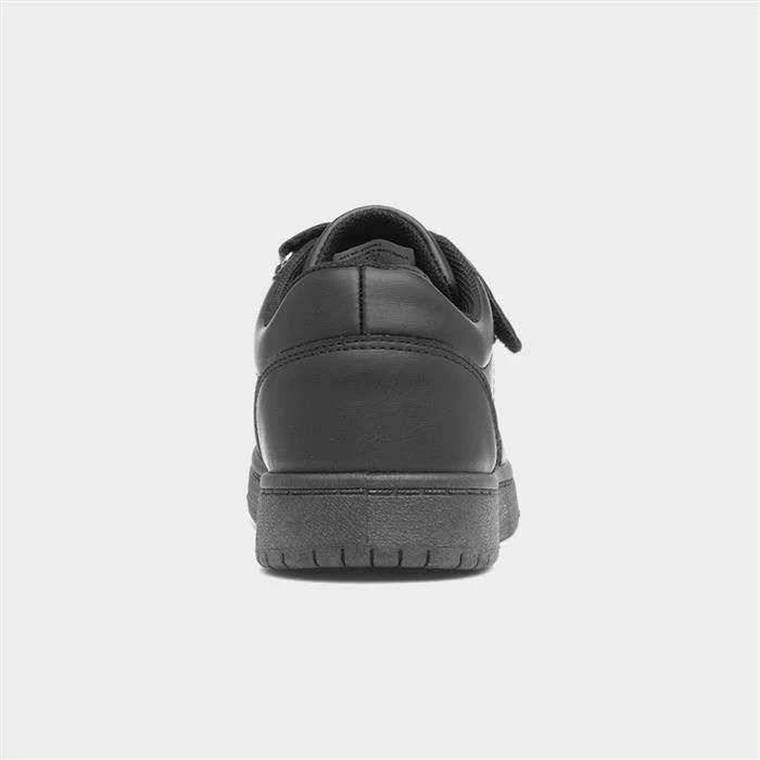 XL Aire Kids Black Easy Fasten Trainer - Image 3