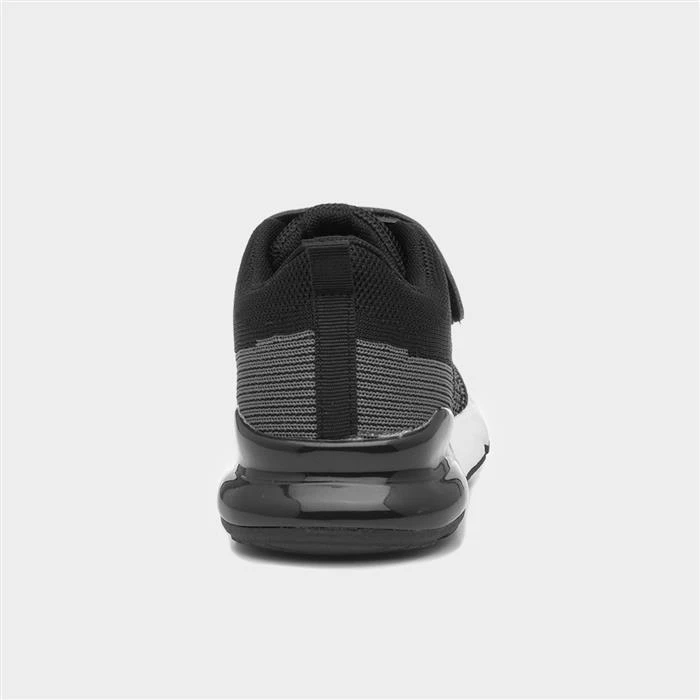 XL Exe Kids Black Easy Fasten Knitted Trainer - Image 3