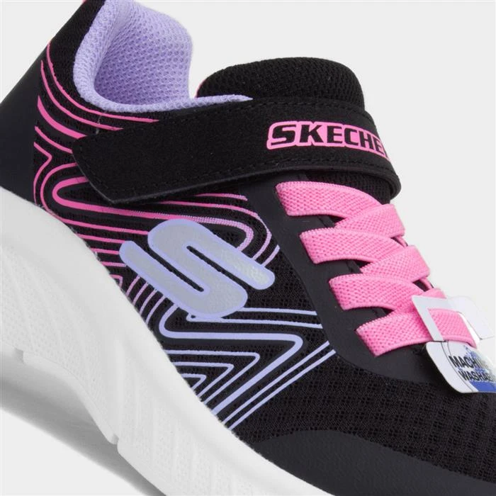 Skechers Microspec Plus Kids Black Trainers - Image 4