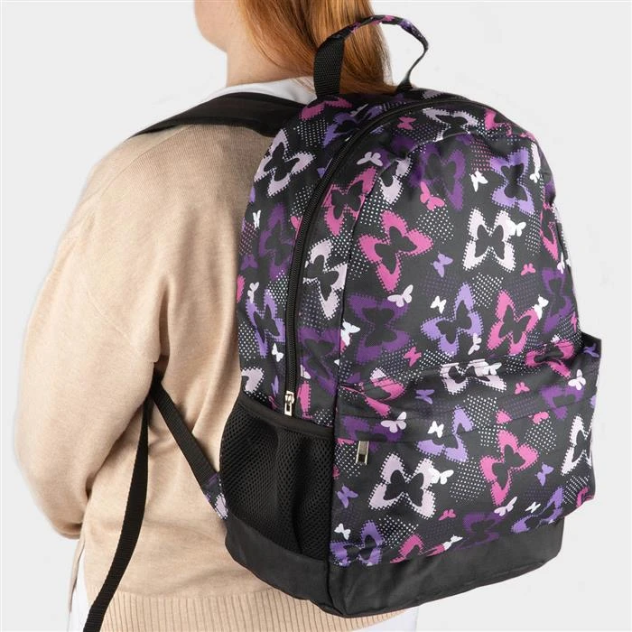 Lilley Morley Black Butterfly Print Backpack - Image 5